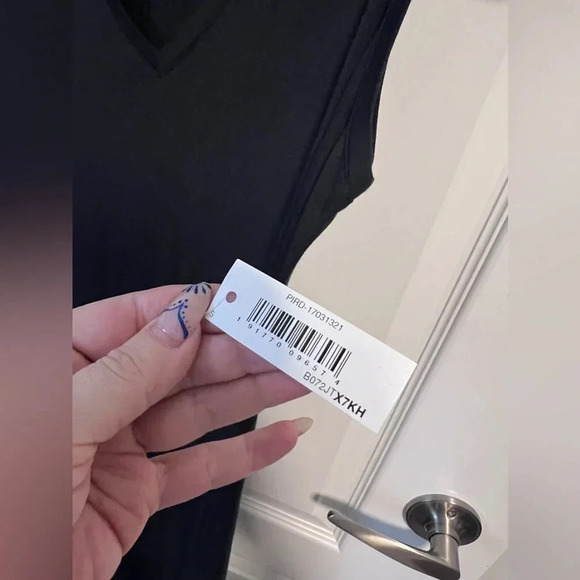 NWT | Daily Ritual | Basic  Black Jersey Tank Dress | Size S - Picture 3 of 8